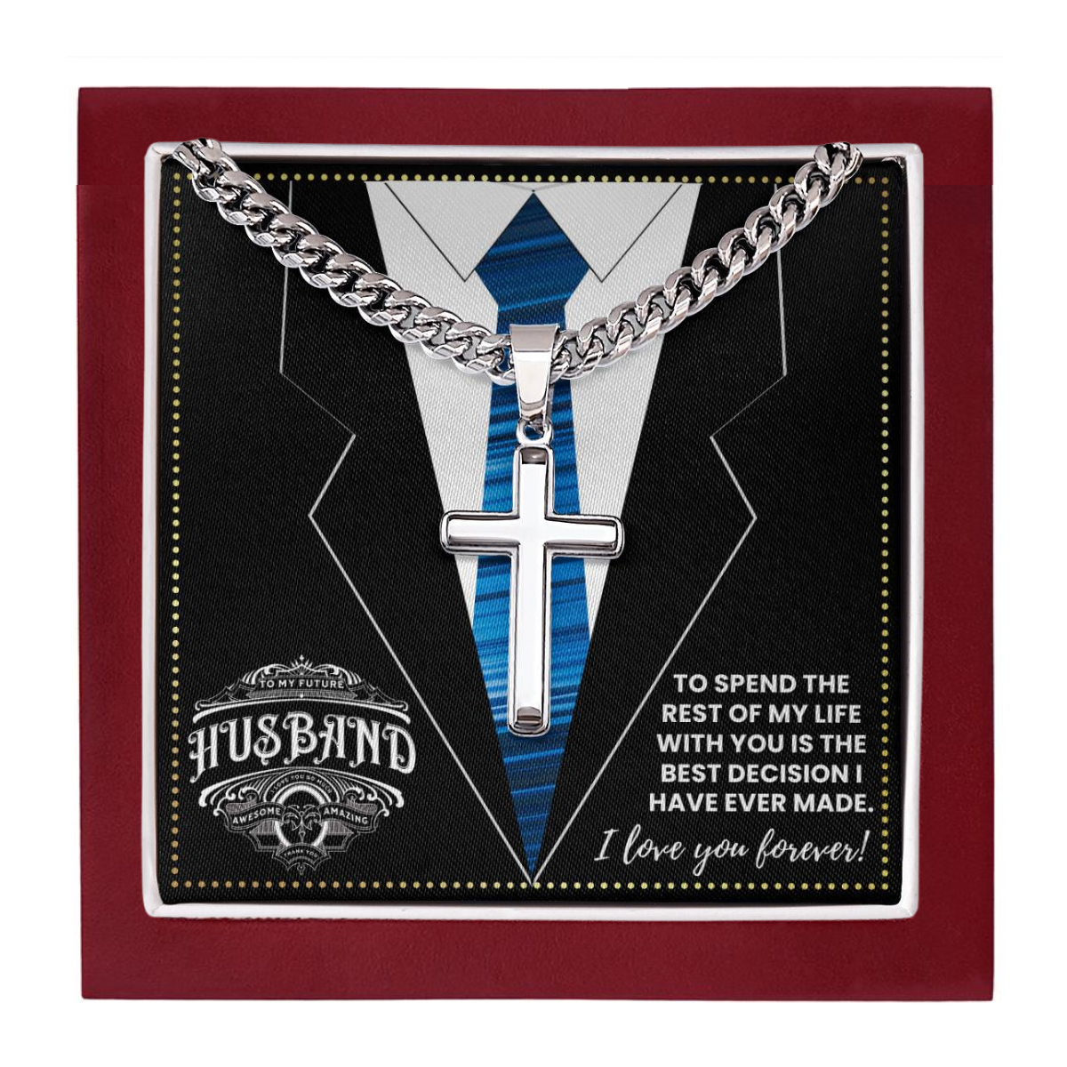 JGF Jewelry Gifts for Family To My Future Husband Necklace