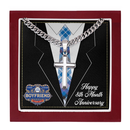 JGF Jewelry Gifts for Family 8 8th Eight Month Anniversary For Boyfriend