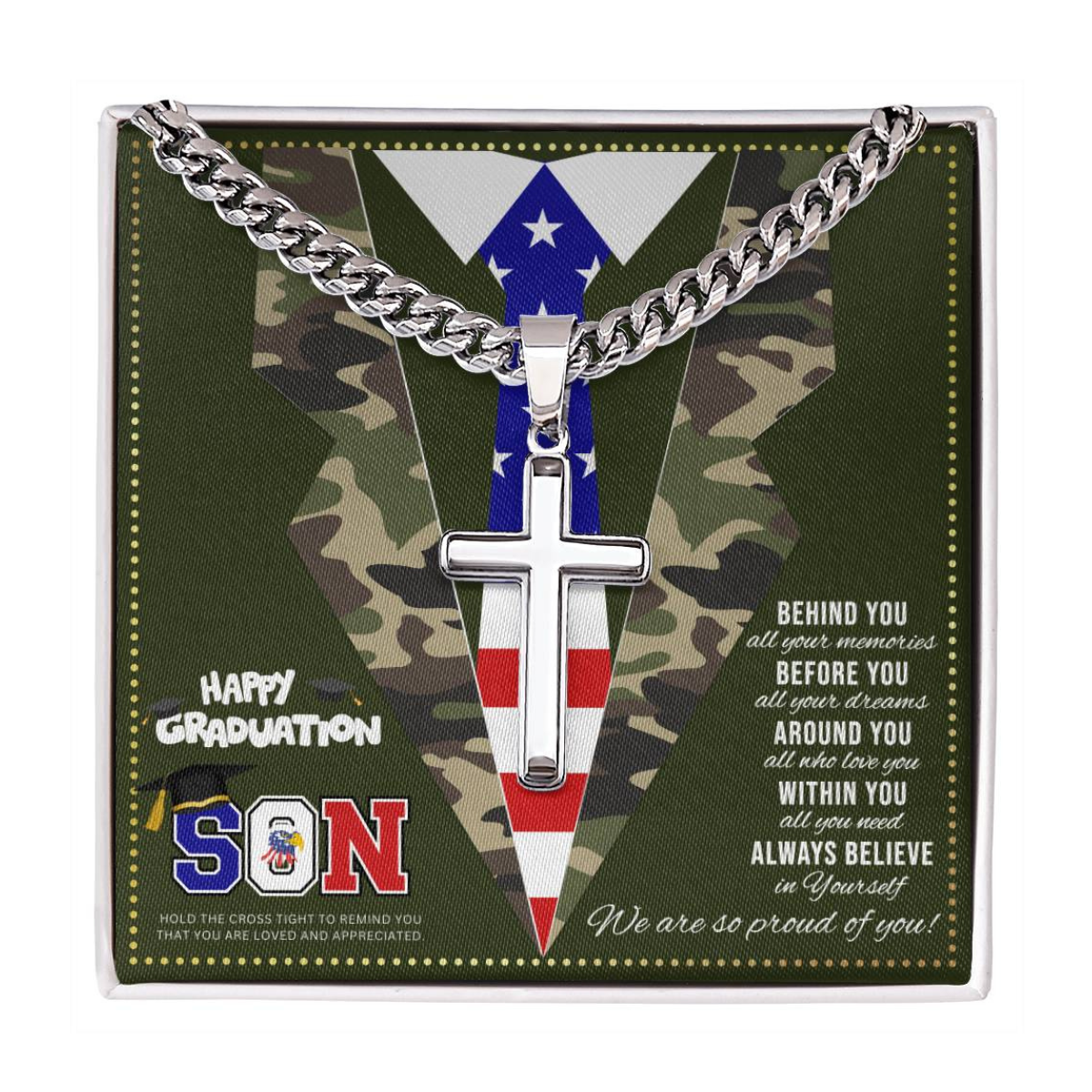 JGF Jewelry Gifts for Family  Army Graduation Gifts For Him 2024