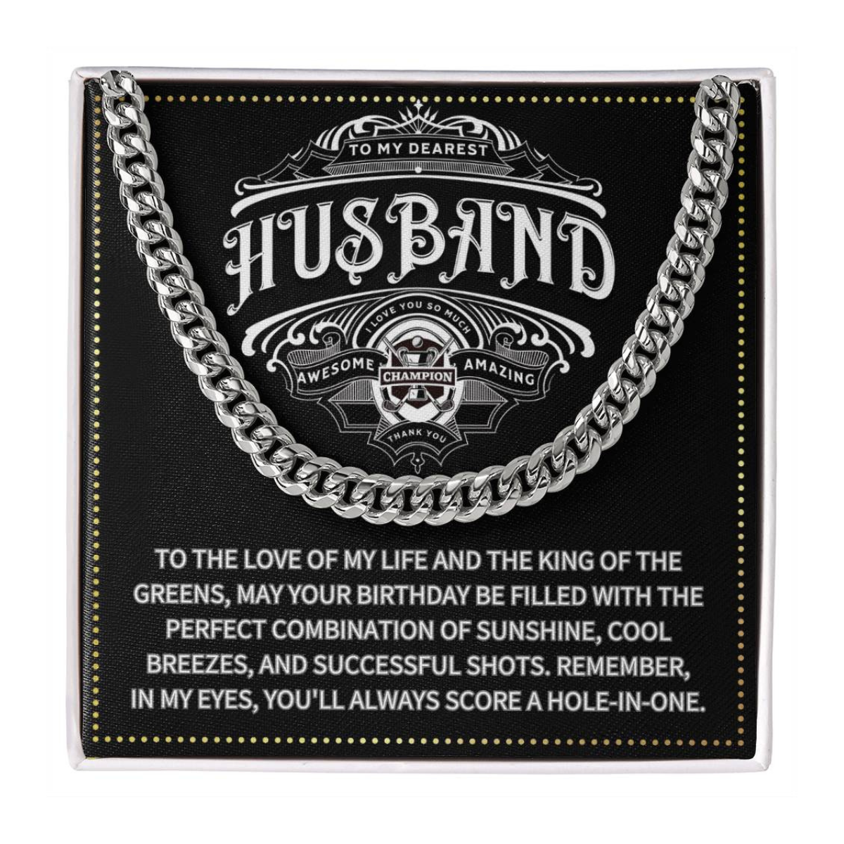 JGF Jewelry Gifts for Family Husband Golf Gifts 50 Years Old Birthday