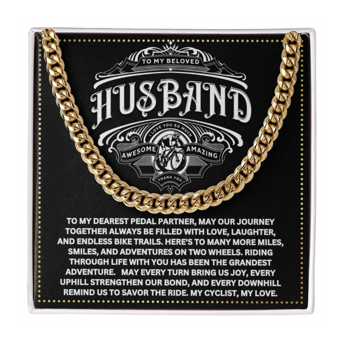 JGF Jewelry Gifts for Family Bicycle Husband Gifts 50th Birthday For Men