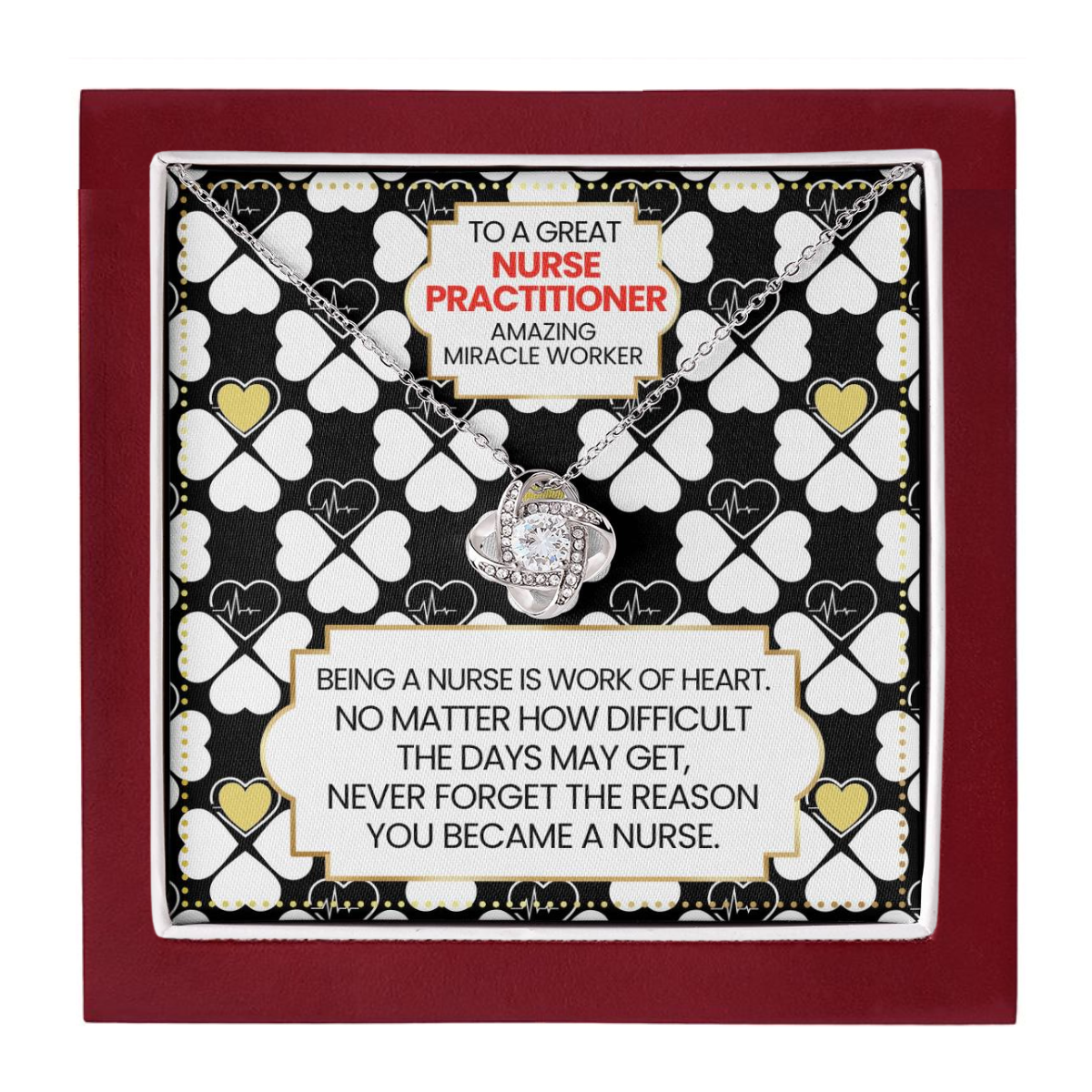 JGF Jewelry Gifts for Family Mental Health Nurse Practitioner Gifts