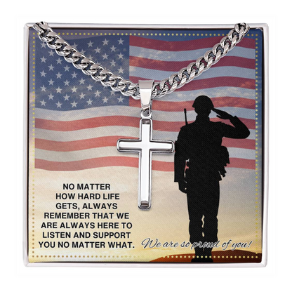 JGF Jewelry Gifts for Family US Navy Necklace For Men and Women