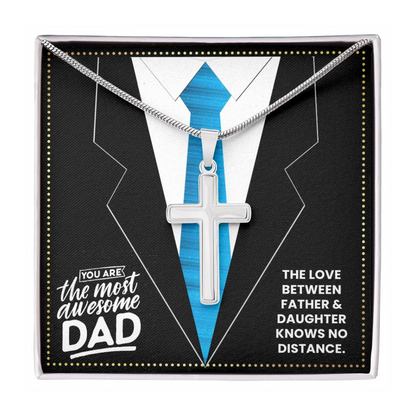 JGF Jewelry Gifts for Family My Daddy Is An Engineer From Daughter Cross Necklace