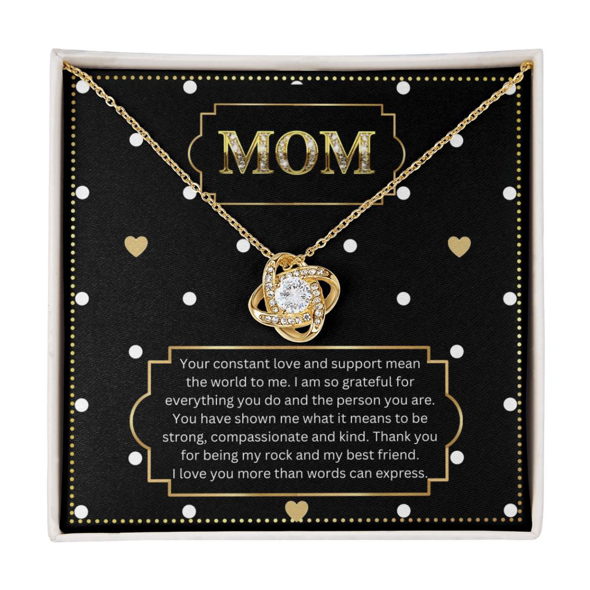 JGF Jewelry Gifts for Family Gifts For Mom Who Has Everything Love Knot Necklace
