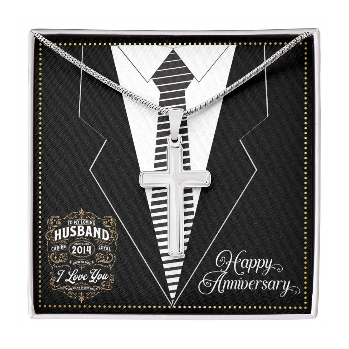 JGF Jewelry Gifts for Family We Still Do Together Since 2014 I Love You My Husband Anniversary Card