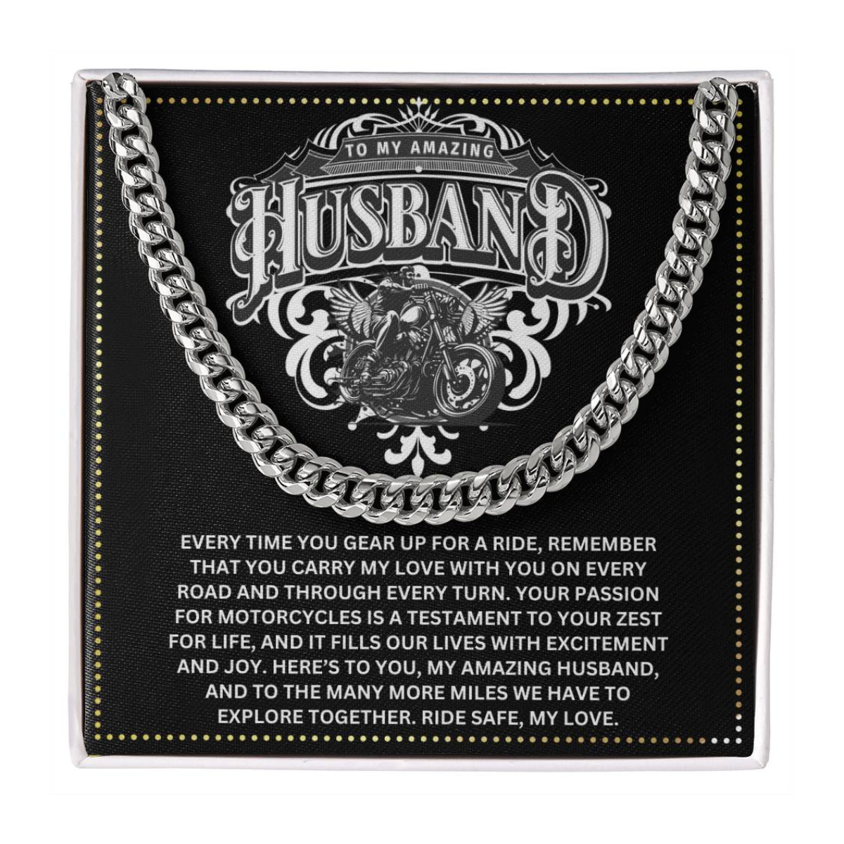 JGF Jewelry Gifts for Family Motorcycle Husband Gifts 40 Year Old Gifts For Men