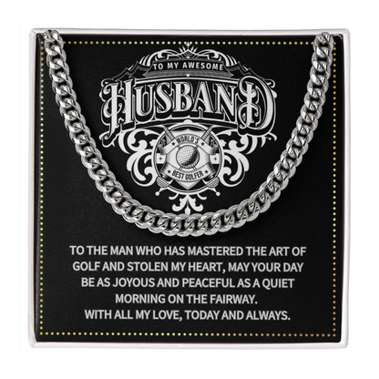 JGF Jewelry Gifts for Family Birthday Gifts For Husband Golf Theme