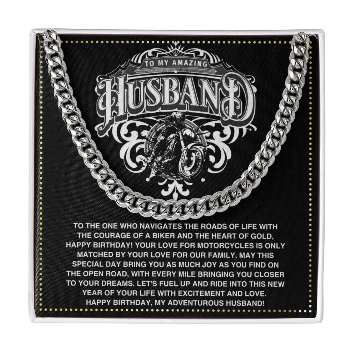 JGF Jewelry Gifts for Family Motorbike Husband Gifts 50 Years Old For Him