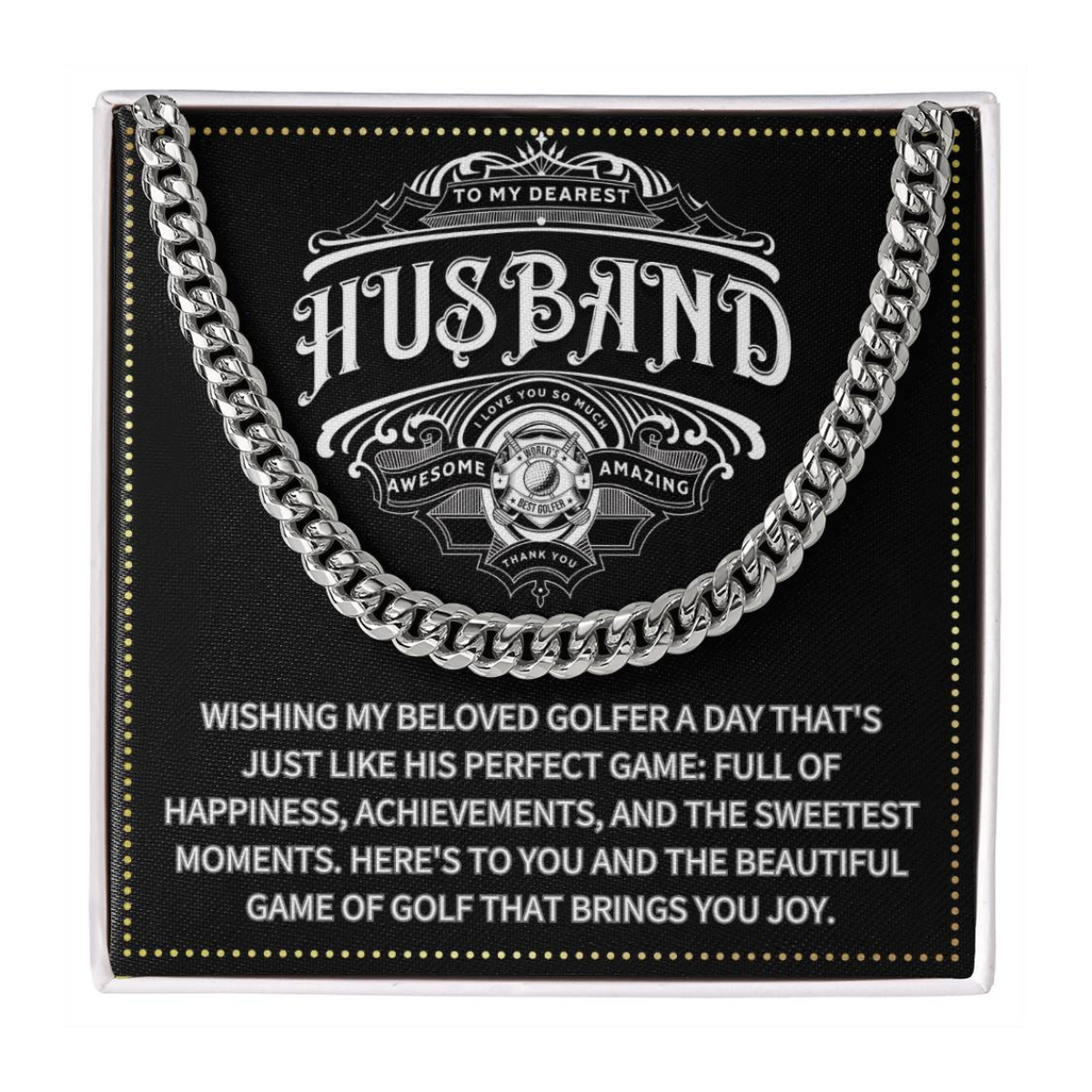 JGF Jewelry Gifts for Family Husband Golf Gifts 50 And Older Year Old Men