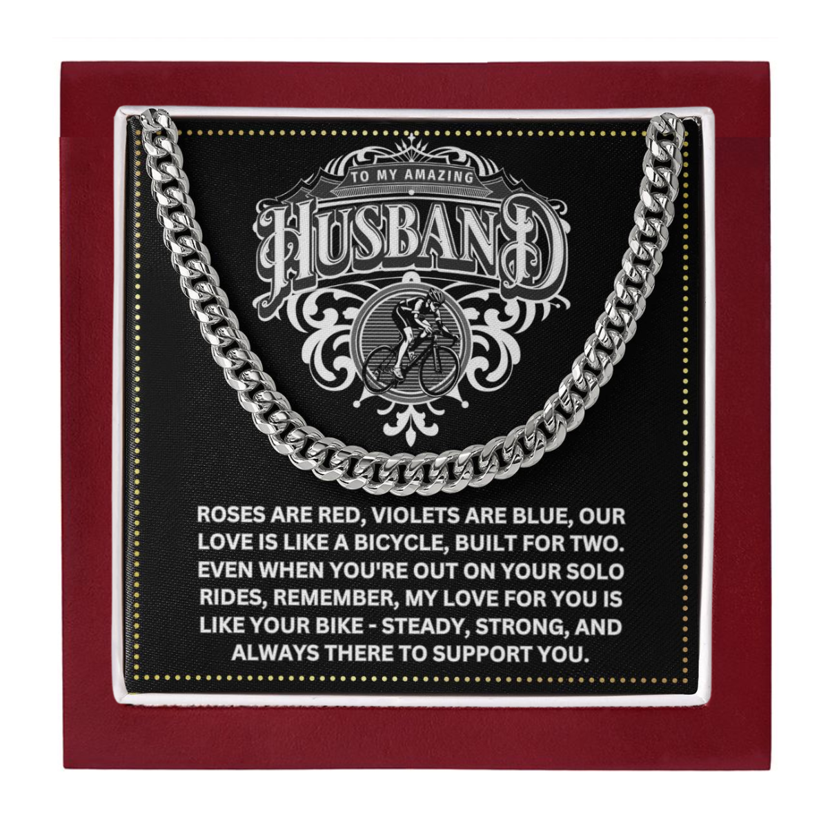 JGF Jewelry Gifts for Family Bicycle Gifts For Husband For Him