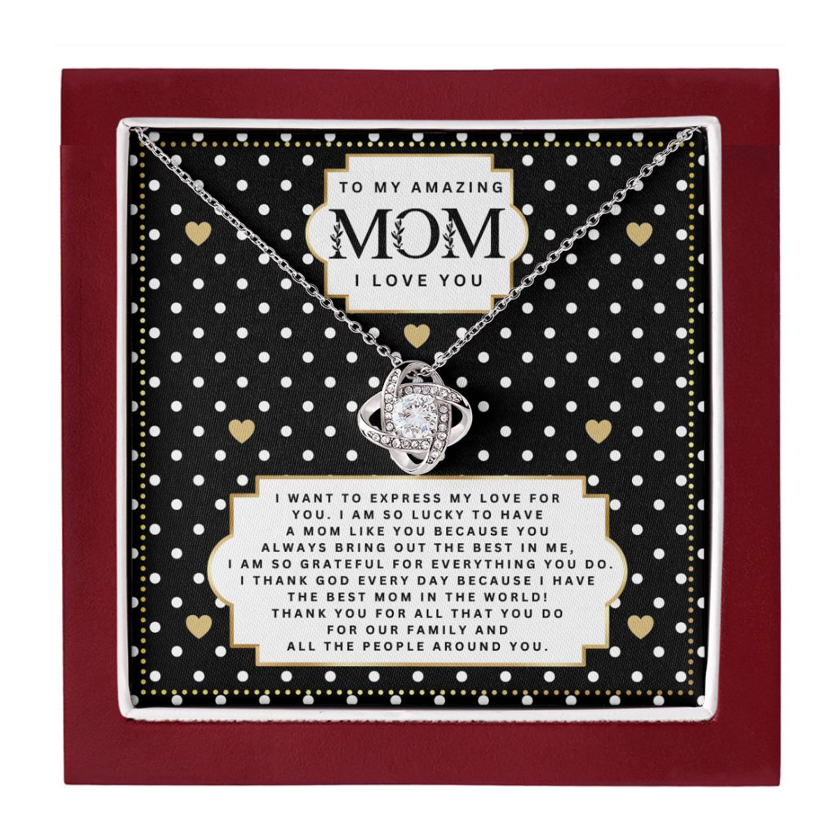 JGF Jewelry Gifts for Family I Love You Mom Necklace My Mommy