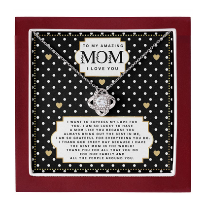 JGF Jewelry Gifts for Family I Love You Mom Necklace My Mommy