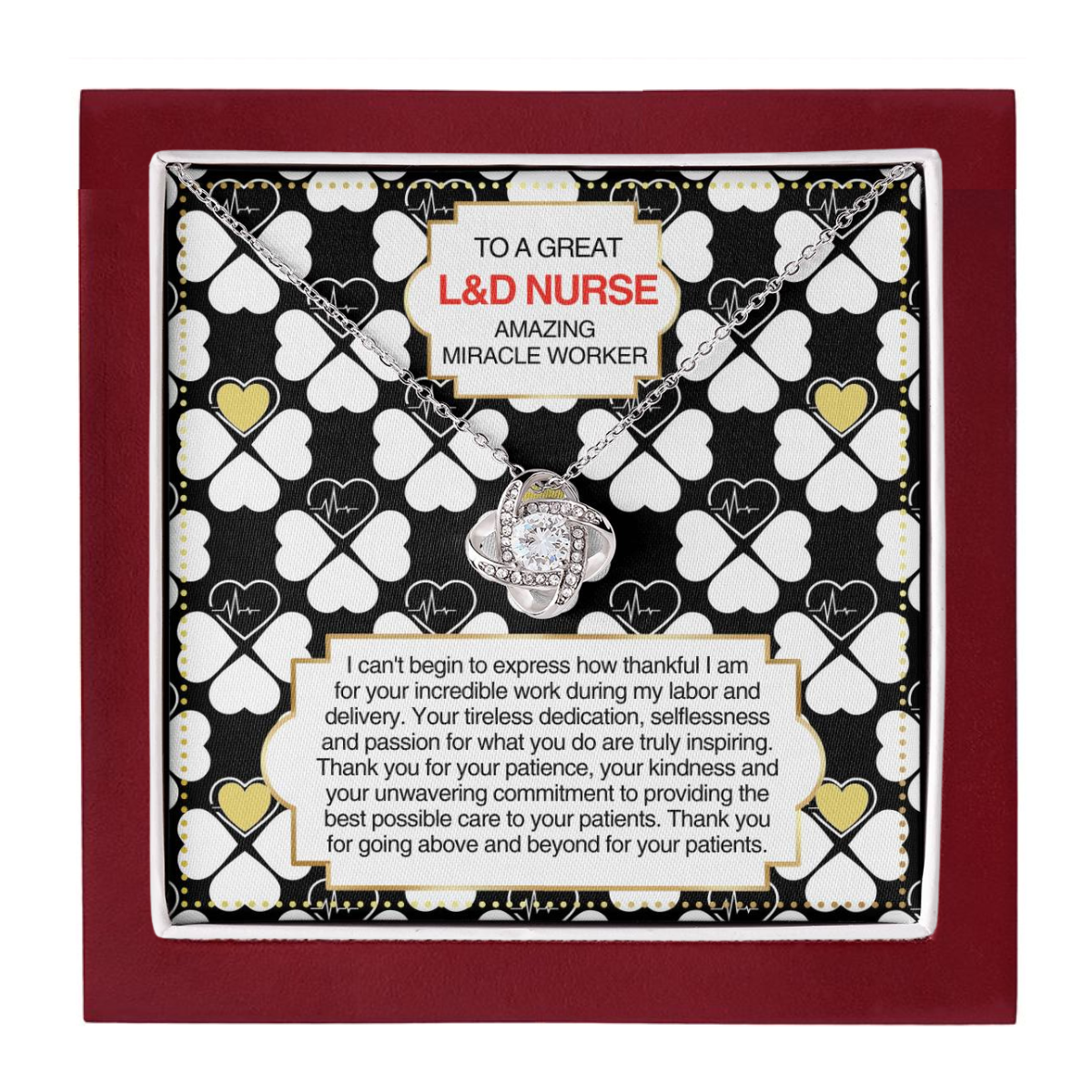 JGF Jewelry Gifts for Family L&D Nurse Thank You Gifts