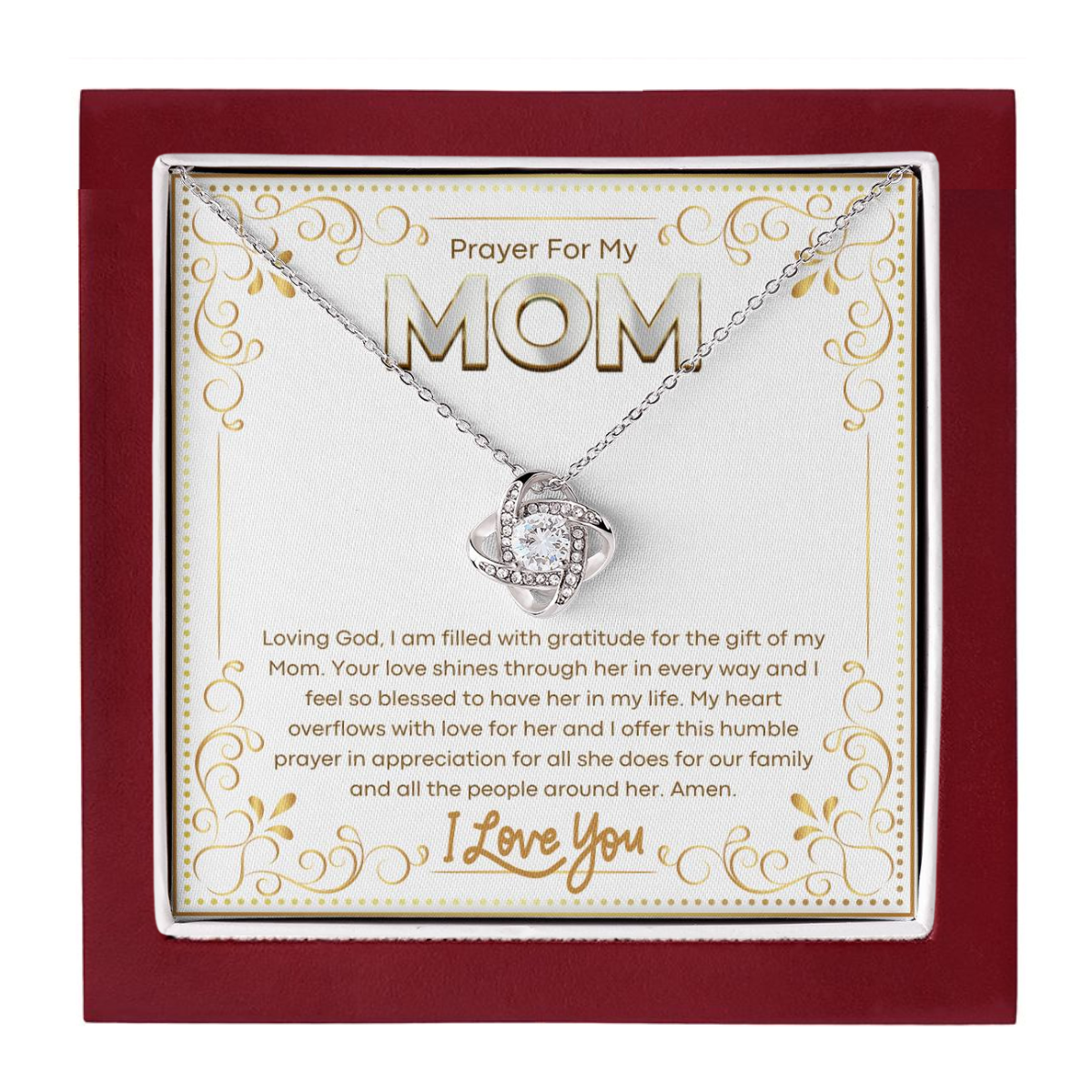 JGF Jewelry Gifts for Family I Love You Mom Necklace For My Mommy
