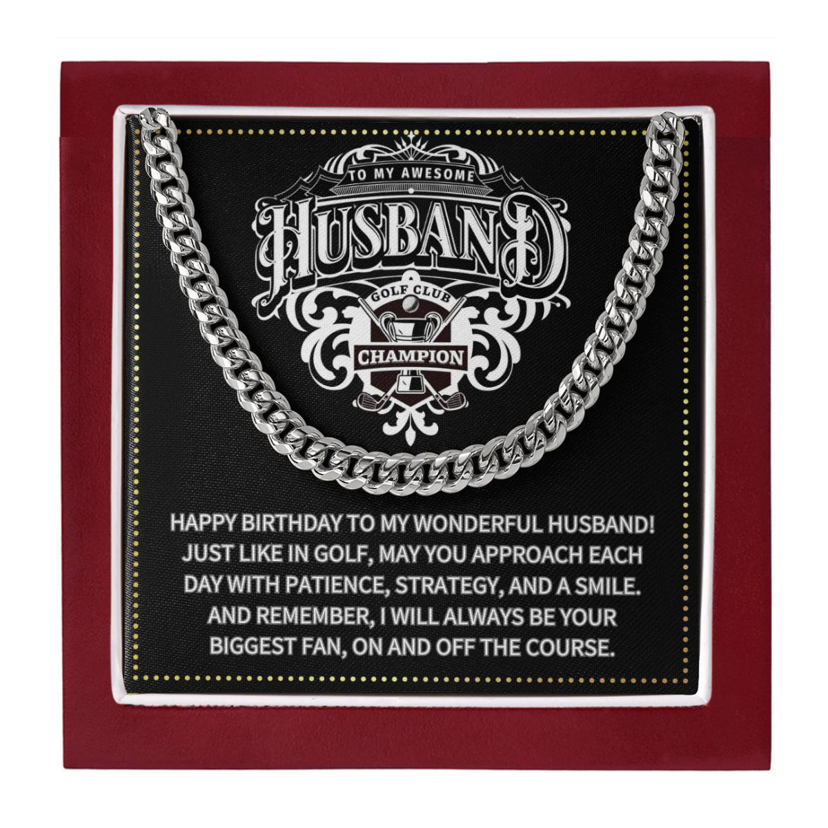 JGF Jewelry Gifts for Family Husband Golf Gifts 50 Year Old Birthday Ideas