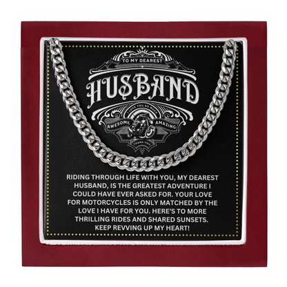 JGF Jewelry Gifts for Family My Husband Rides A Motorcycle Gifts For Him