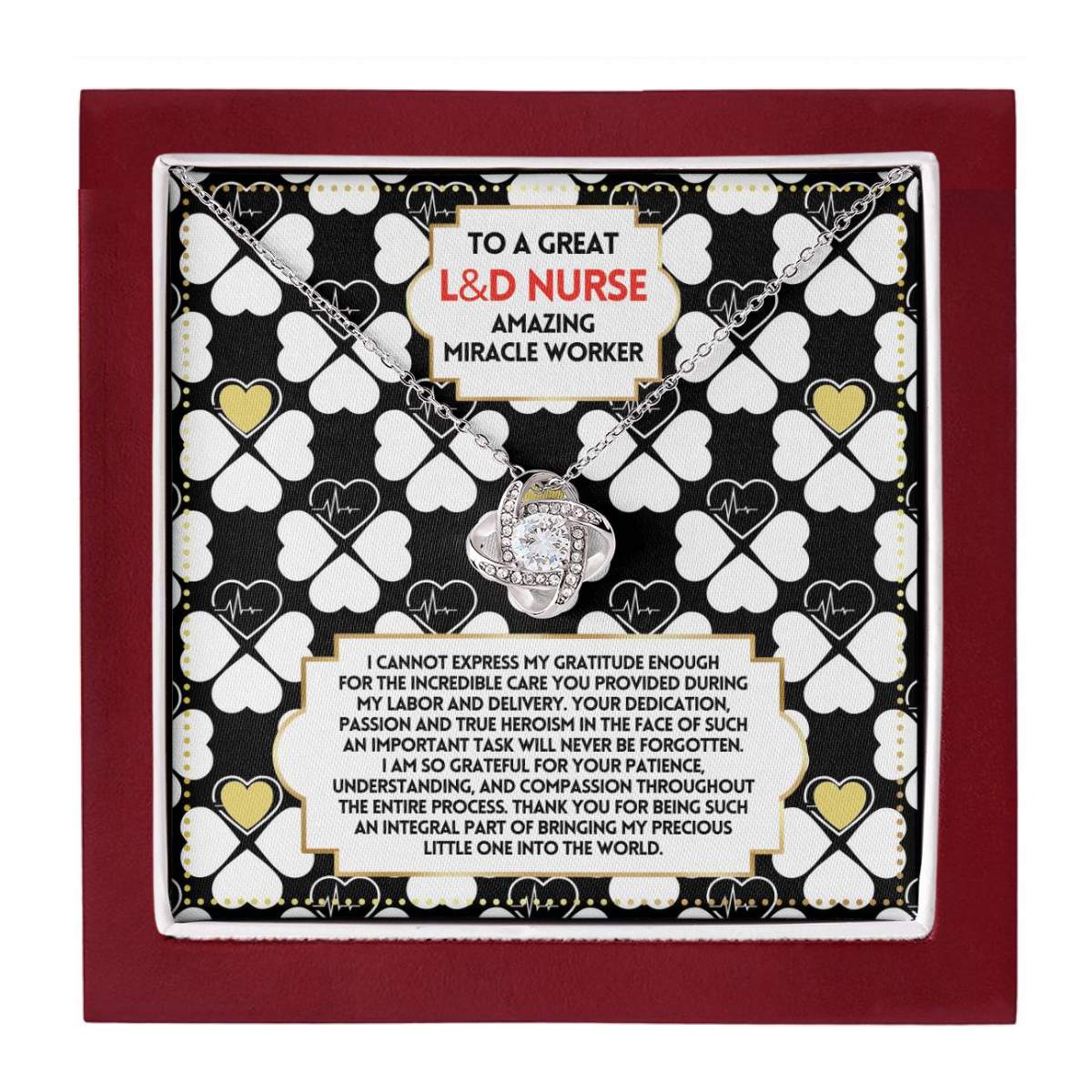 JGF Jewelry Gifts for Family Labor and Delivery Nurse Thank You Gifts