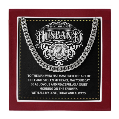 JGF Jewelry Gifts for Family Birthday Gifts For Husband Golf Theme