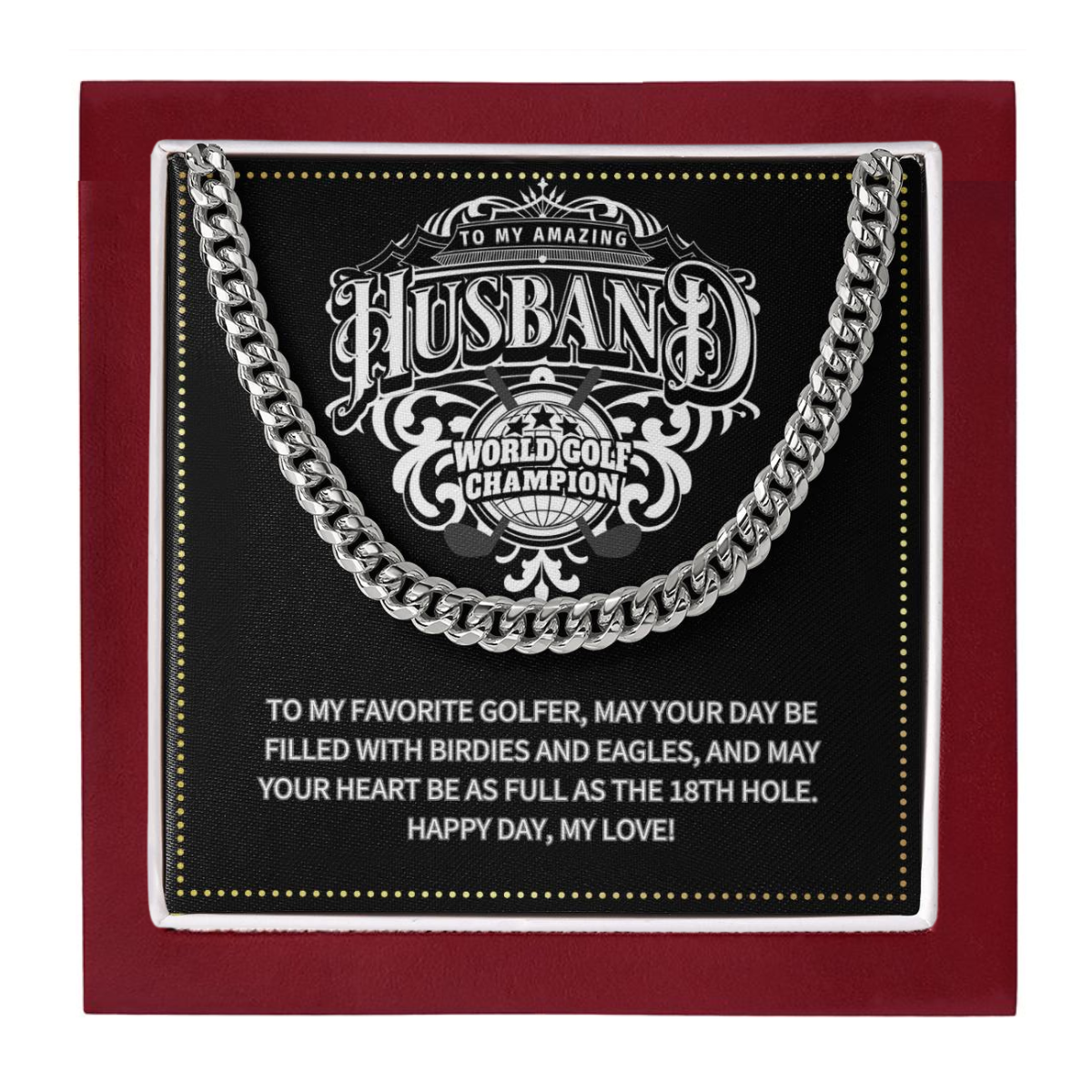 JGF Jewelry Gifts for Family Husband Golf Gift Card Birthday Ideas