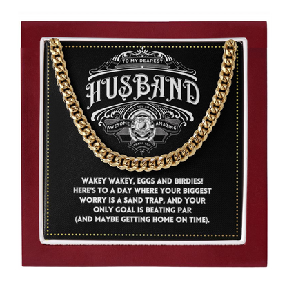 JGF Jewelry Gifts for Family To My Husband Cross Necklace For Him Golf Gift Ideas