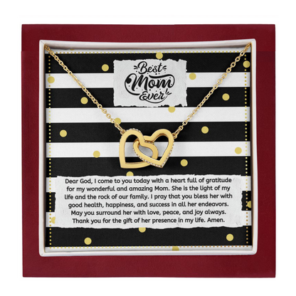 JGF Jewelry Gifts for Family Intertwined Hearts Necklace For Mom