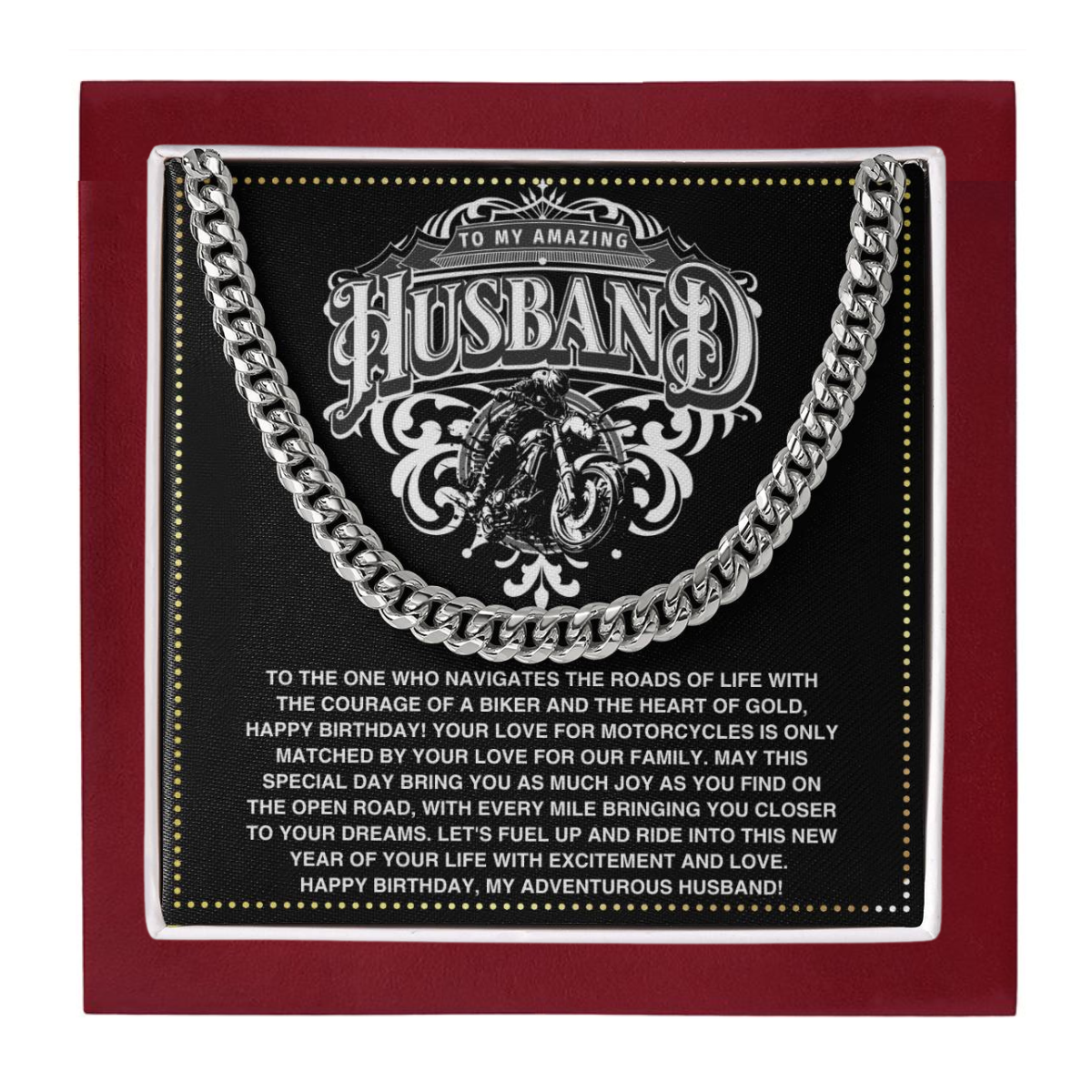 JGF Jewelry Gifts for Family Motorbike Husband Gifts 50 Years Old For Him