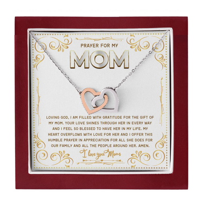 JGF Jewelry Gifts for Family Double Hearts Necklaces For Women