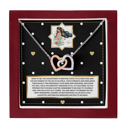 JGF Jewelry Gifts for Family New Mom Gift Basket After Birth Two Hearts Intertwined