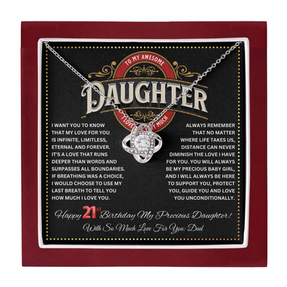 JGF Jewelry Gifts for Family Happy 21st Birthday Card For Daughter From Dad
