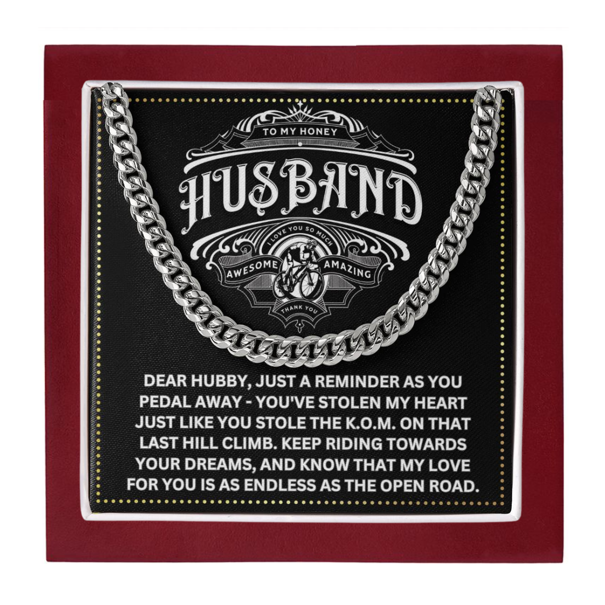 JGF Jewelry Gifts for Family Bicycle Husband Gifts 50th Birthday For Him