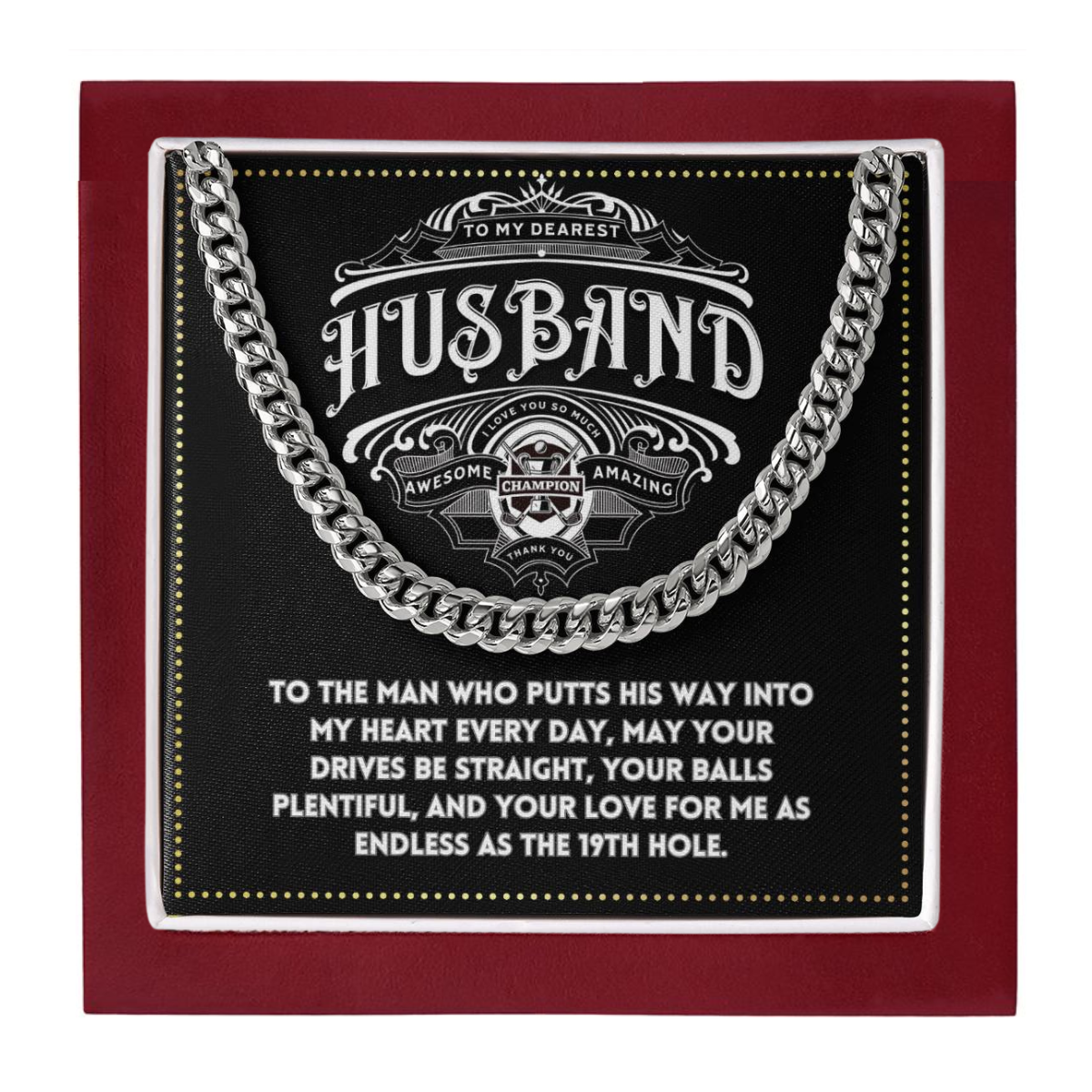 JGF Jewelry Gifts for Family Gifts For Golfers Husband Birthday From Wife