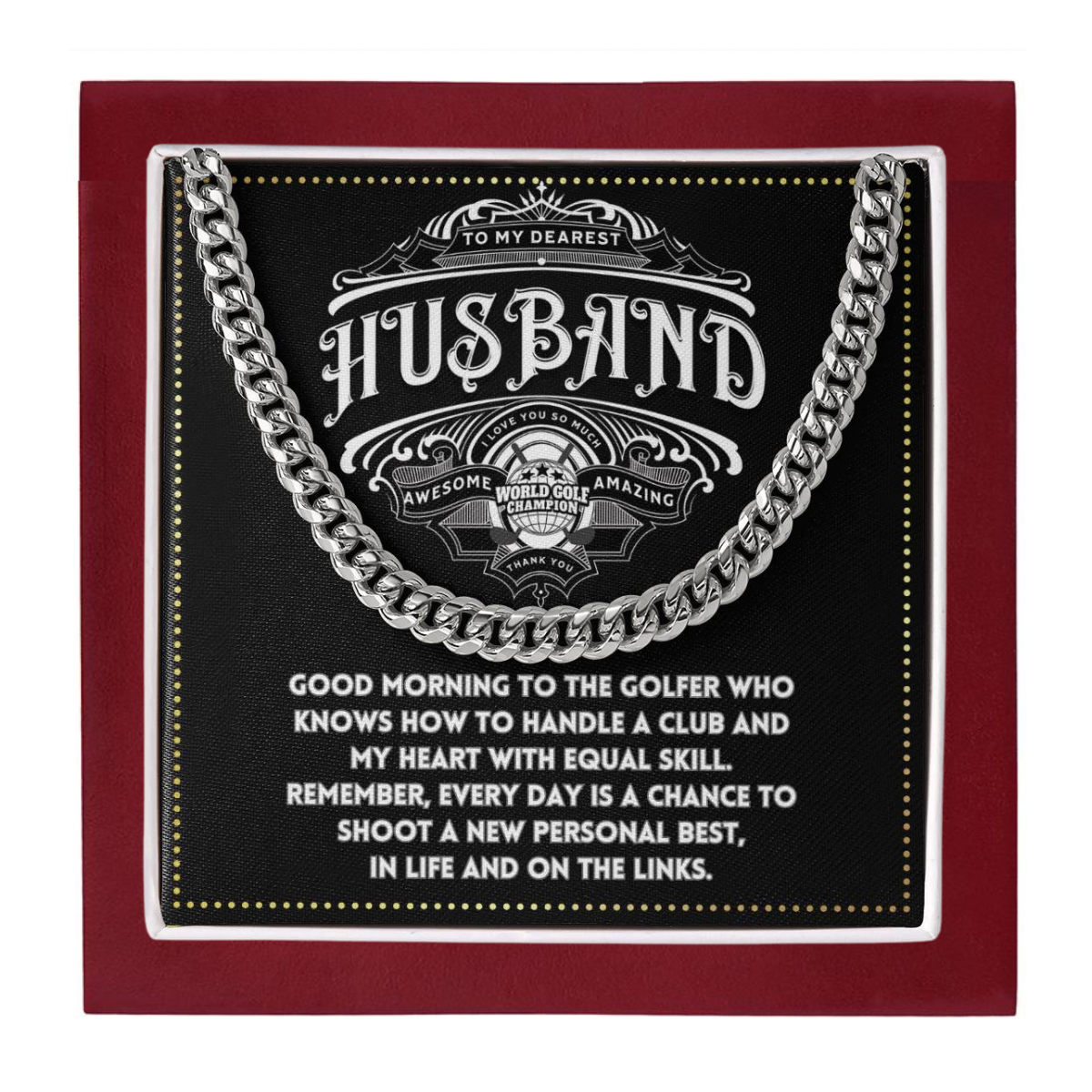 JGF Jewelry Gifts for Family Golfer Husband Gifts 50 Year Old Birthday