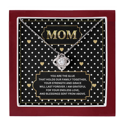 JGF Jewelry Gifts for Family I Love Mommy Necklace For Mothers Day Birthday Message Card