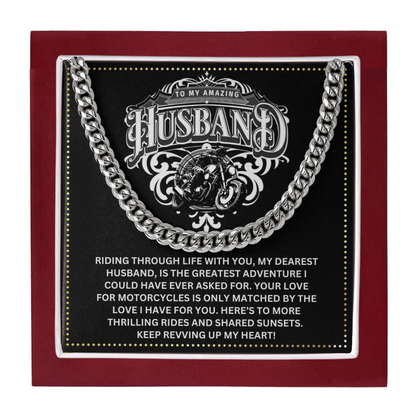 JGF Jewelry Gifts for Family Motorcycle Gifts For My Husband 40th Birthday
