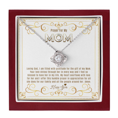 JGF Jewelry Gifts for Family Prayer For Mom From Daughter And Son