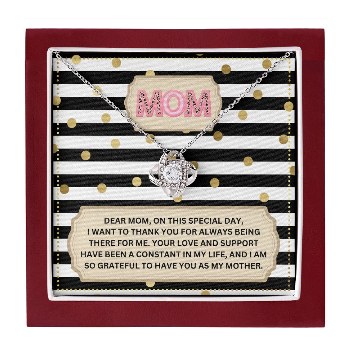 JGF Jewelry Gifts for Family I Love You Mom Necklace From Son And Daughter