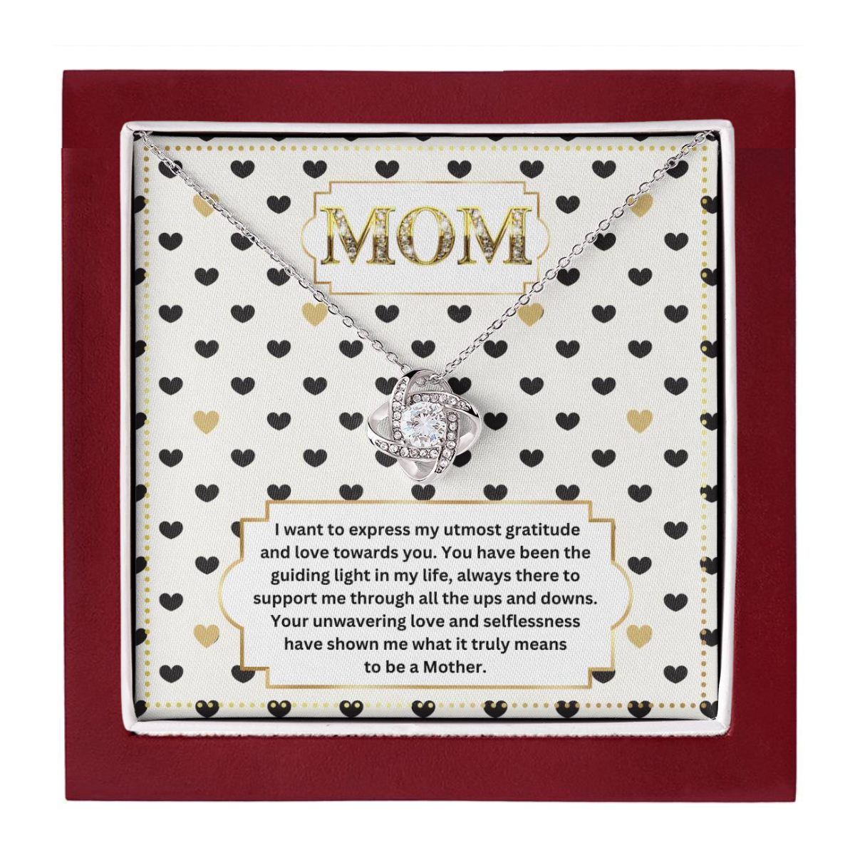 JGF Jewelry Gifts for Family My Mom I Love You Mommy Necklace From Son And Daughter