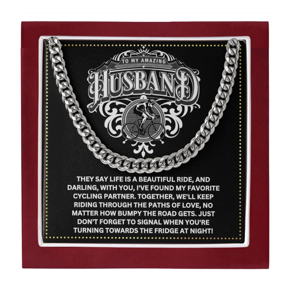 JGF Jewelry Gifts for Family Birthday Cyclist Husband Gifts For Men
