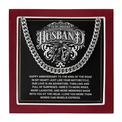 JGF Jewelry Gifts for Family Motorbike Husband Gifts Anniversary For Men