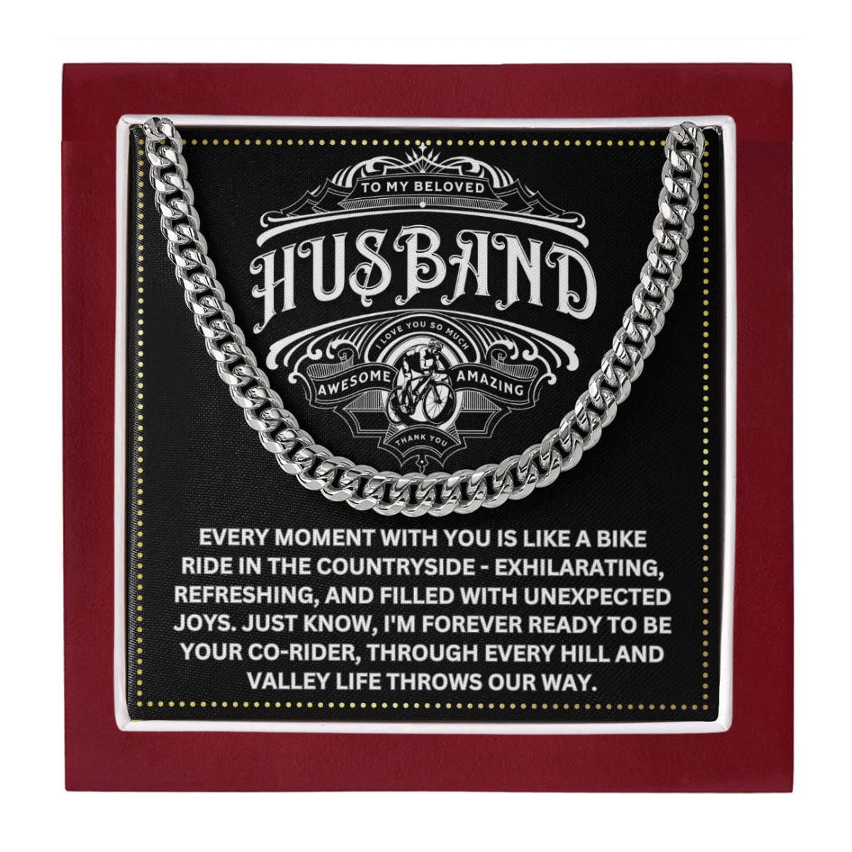 JGF Jewelry Gifts for Family Bicycle Gifts For Husband Birthday For Him