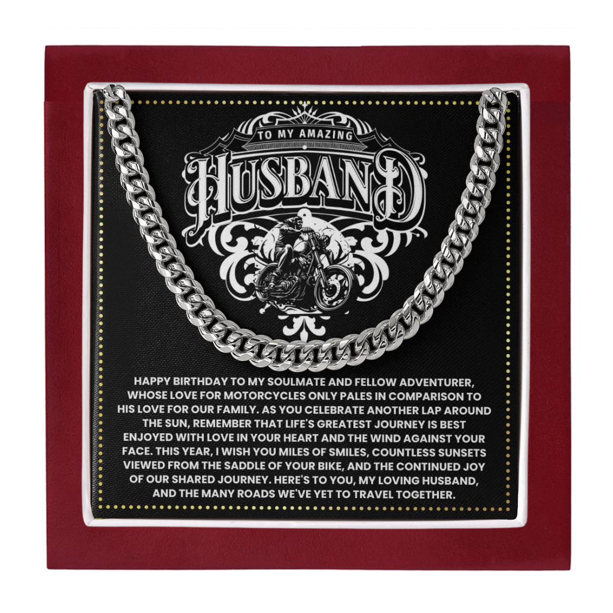 JGF Jewelry Gifts for Family Motorbike Husband Gifts 50 Years Old For Men