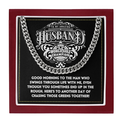 JGF Jewelry Gifts for Family Husband Golf Gifts 50 And Older Mens Cross Necklace