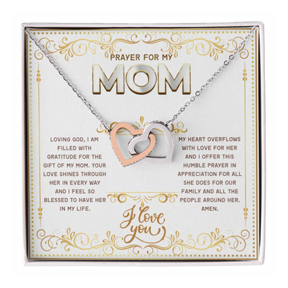 JGF Jewelry Gifts for Family Double Hearts Pendant Necklace For Women