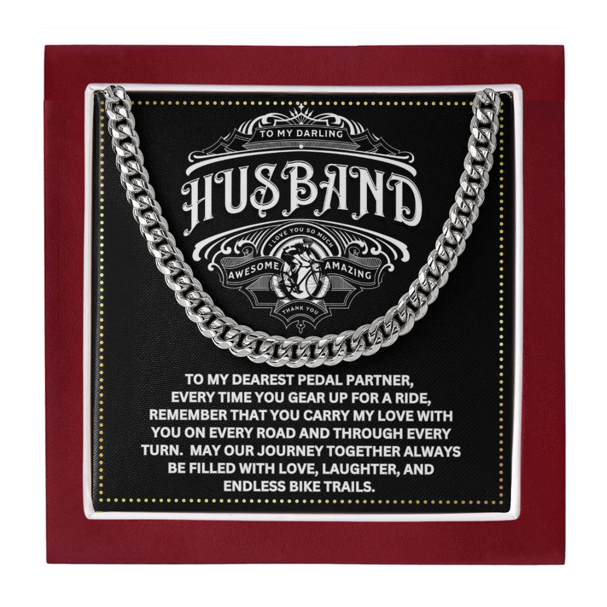 JGF Jewelry Gifts for Family Bicycle Husband Gifts 50th Birthday For Him