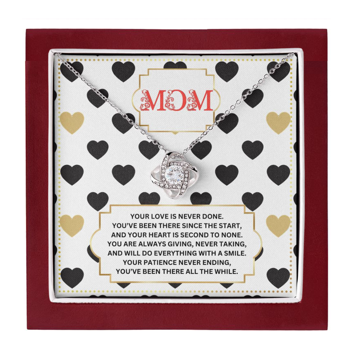 JGF Jewelry Gifts for Family Gifts For First Time Moms On Mother's Day Connected Hearts Necklace