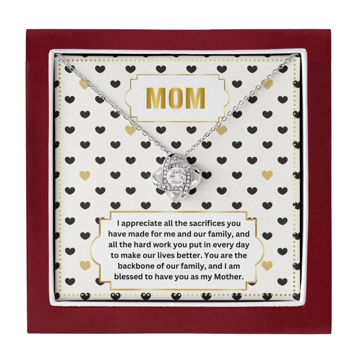 JGF Jewelry Gifts for Family To My Mom Necklace From Daughter And Son