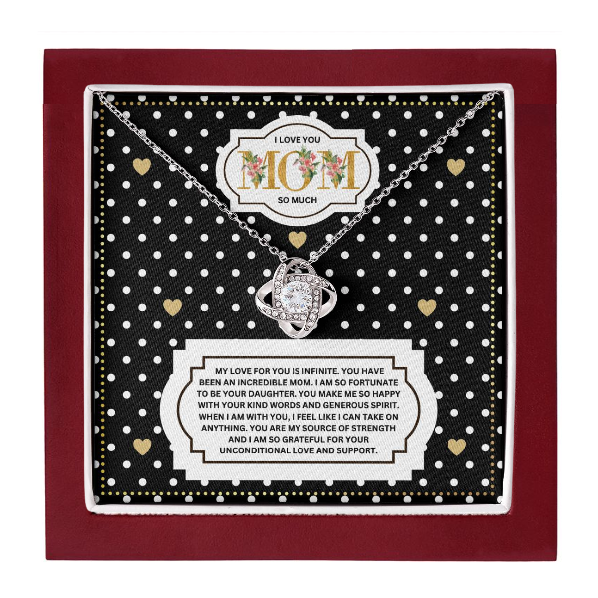 JGF Jewelry Gifts for Family My Mommy I Love You Mom Necklace