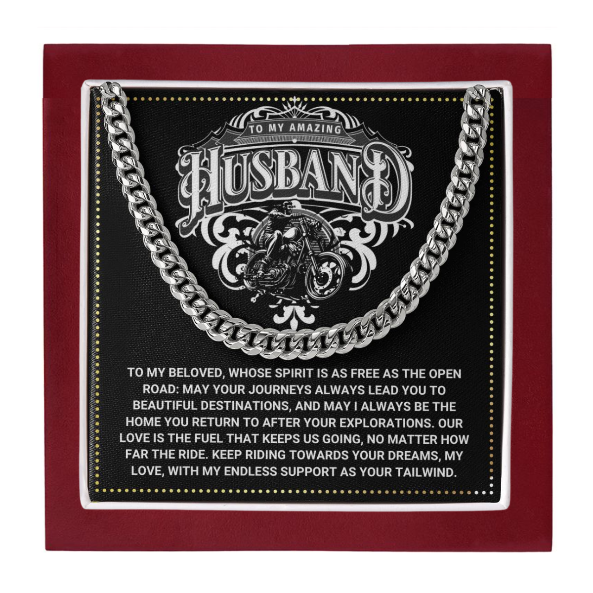 JGF Jewelry Gifts for Family Motorbike Husband Gifts 40th Birthday For Him