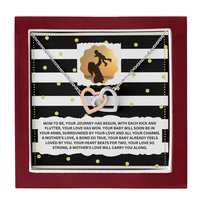 JGF Jewelry Gifts for Family Interlocking Necklace for Mommy To Be As First Time Mom